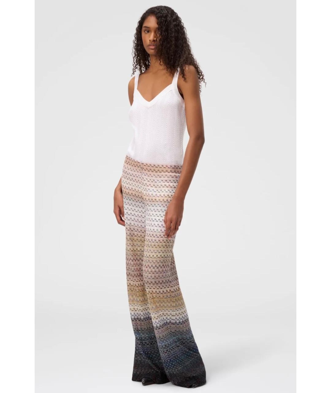 MISSONI Мульти вискозные прямые брюки, фото 2