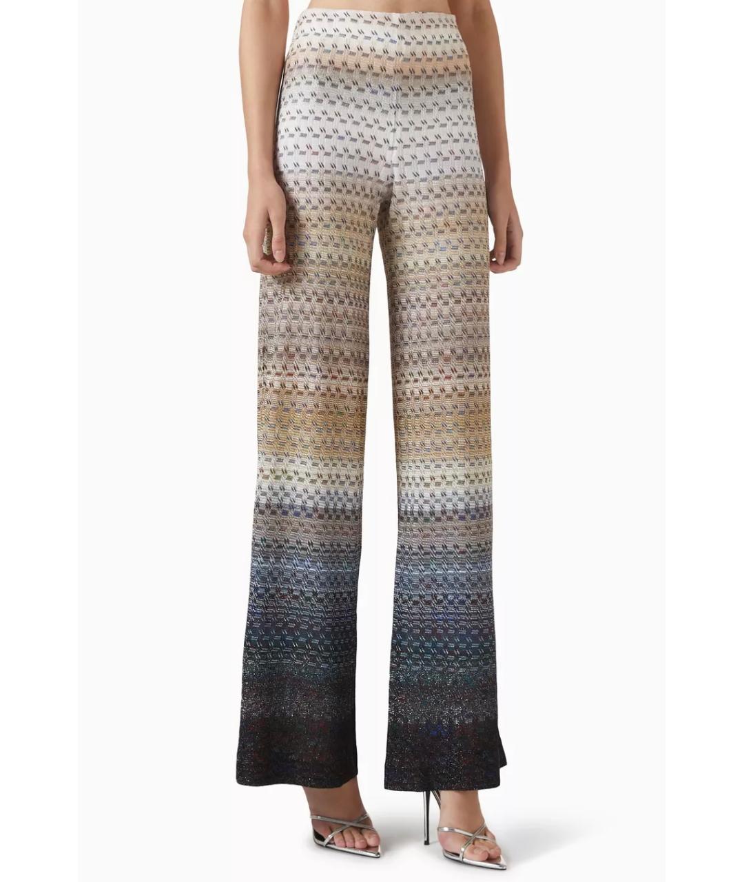 MISSONI Мульти вискозные прямые брюки, фото 4