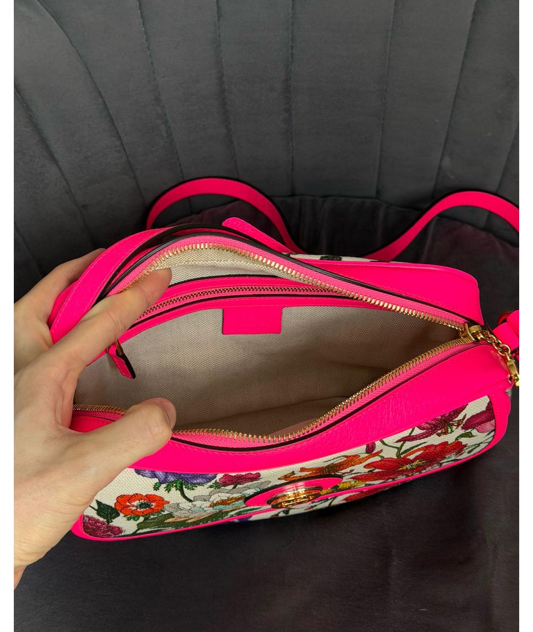 GUCCI Мульти хлопковая сумка через плечо, фото 3