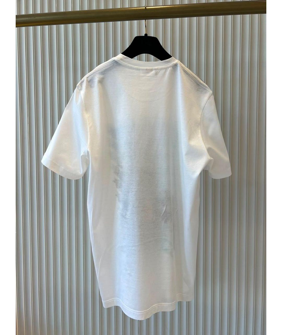 BRIONI Белая хлопковая футболка, фото 2