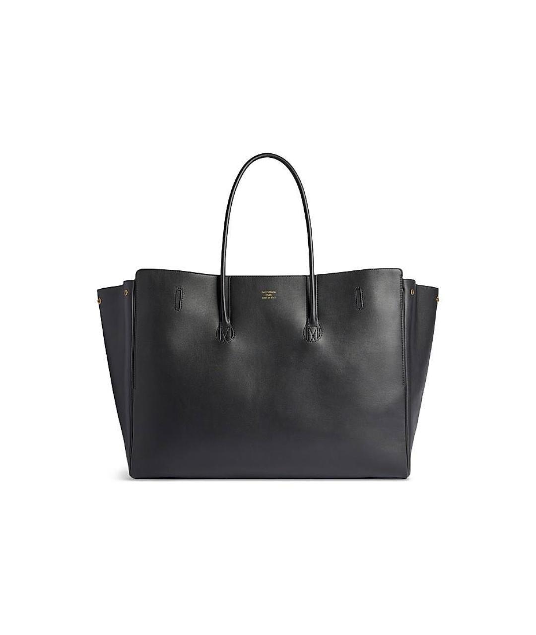 BALENCIAGA Черная кожаная сумка с короткими ручками, фото 4