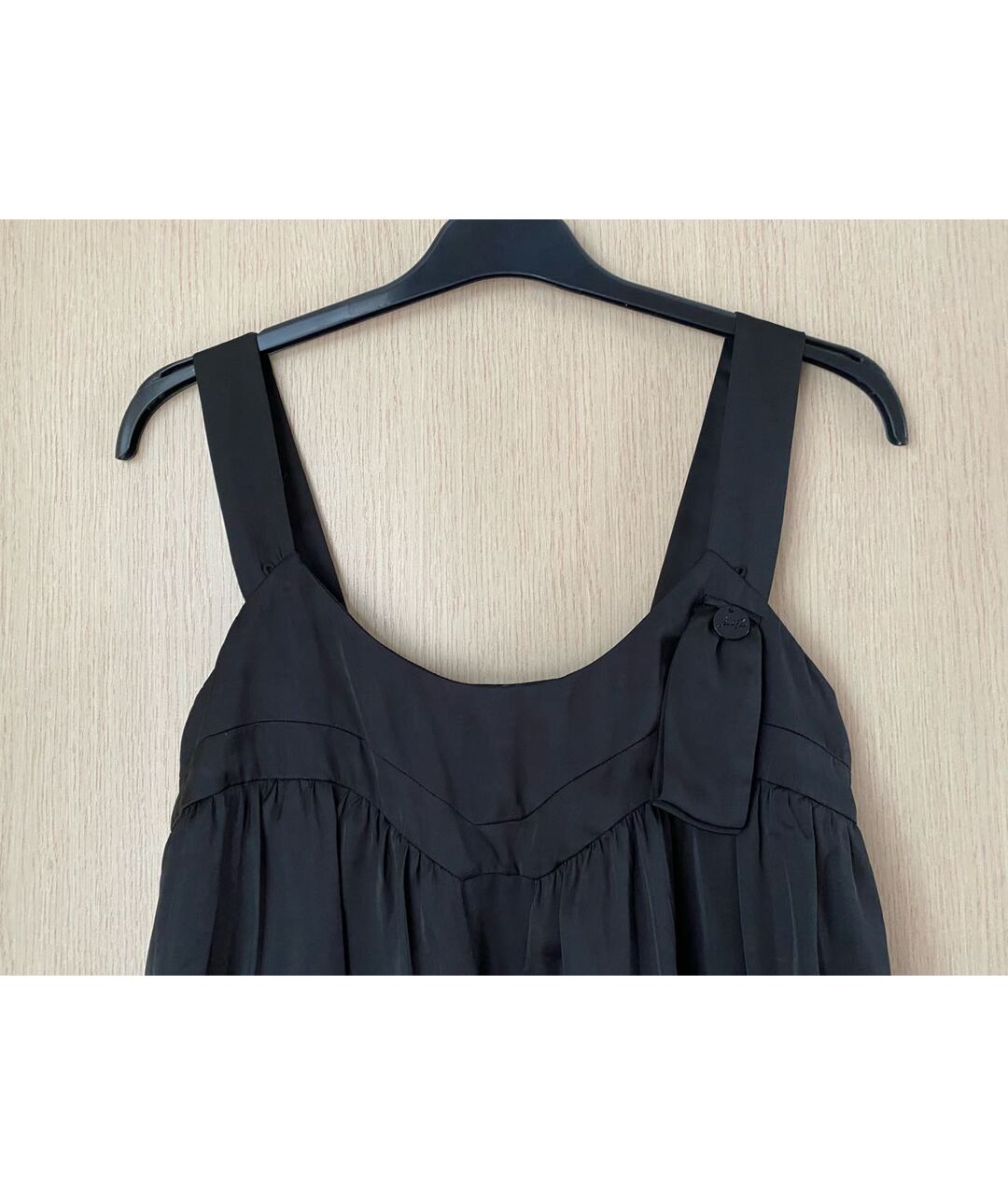 LIU JO Черное шифоновое коктейльное платье, фото 3
