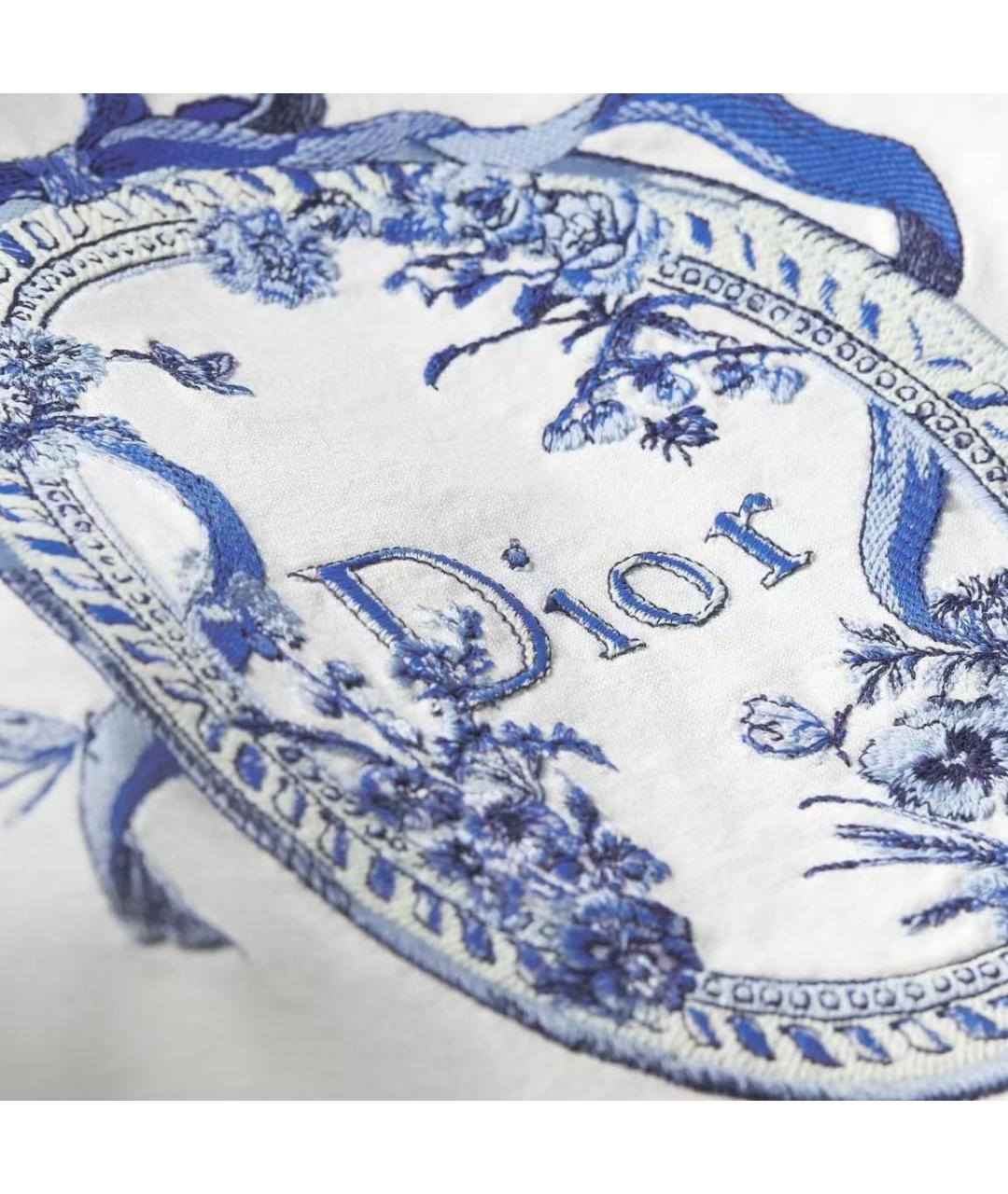 CHRISTIAN DIOR Белая хлопковая футболка, фото 4