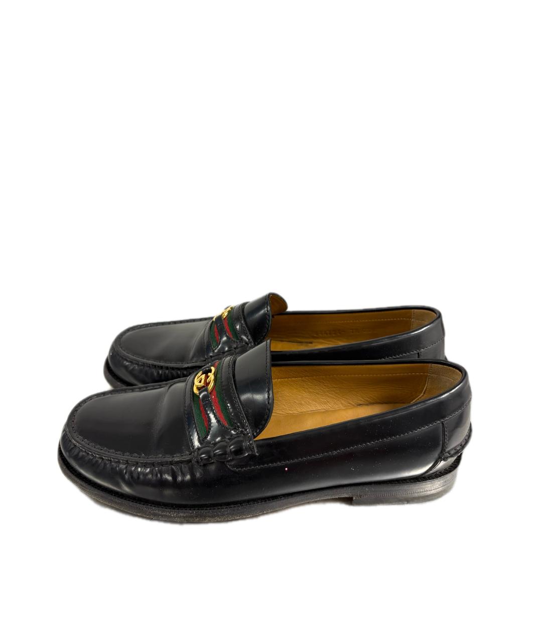 GUCCI Черные лоферы, фото 3