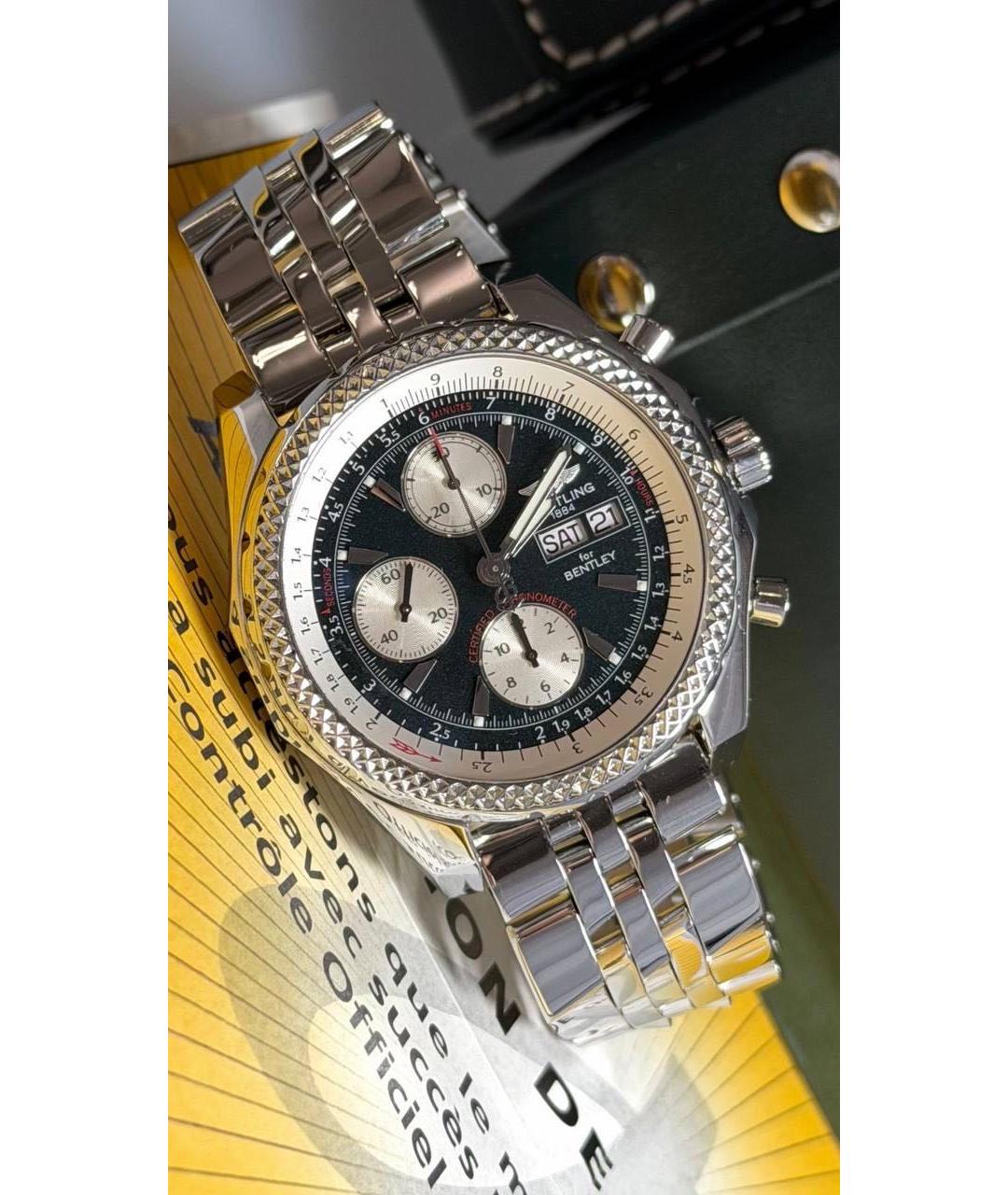 BREITLING Белые часы, фото 9