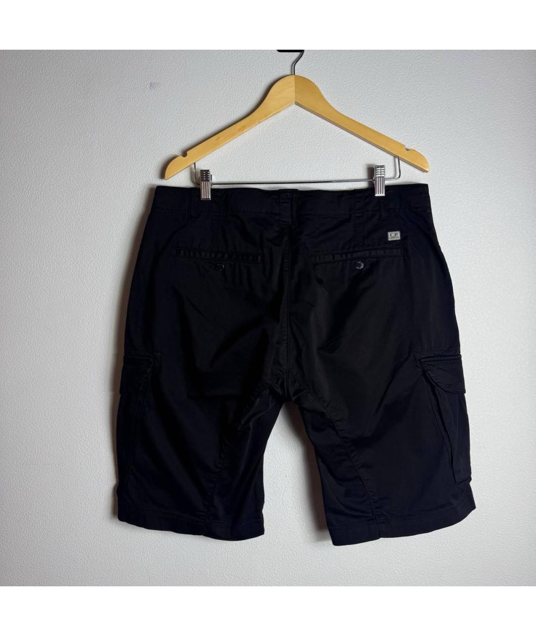 CP COMPANY Черные хлопковые шорты, фото 2