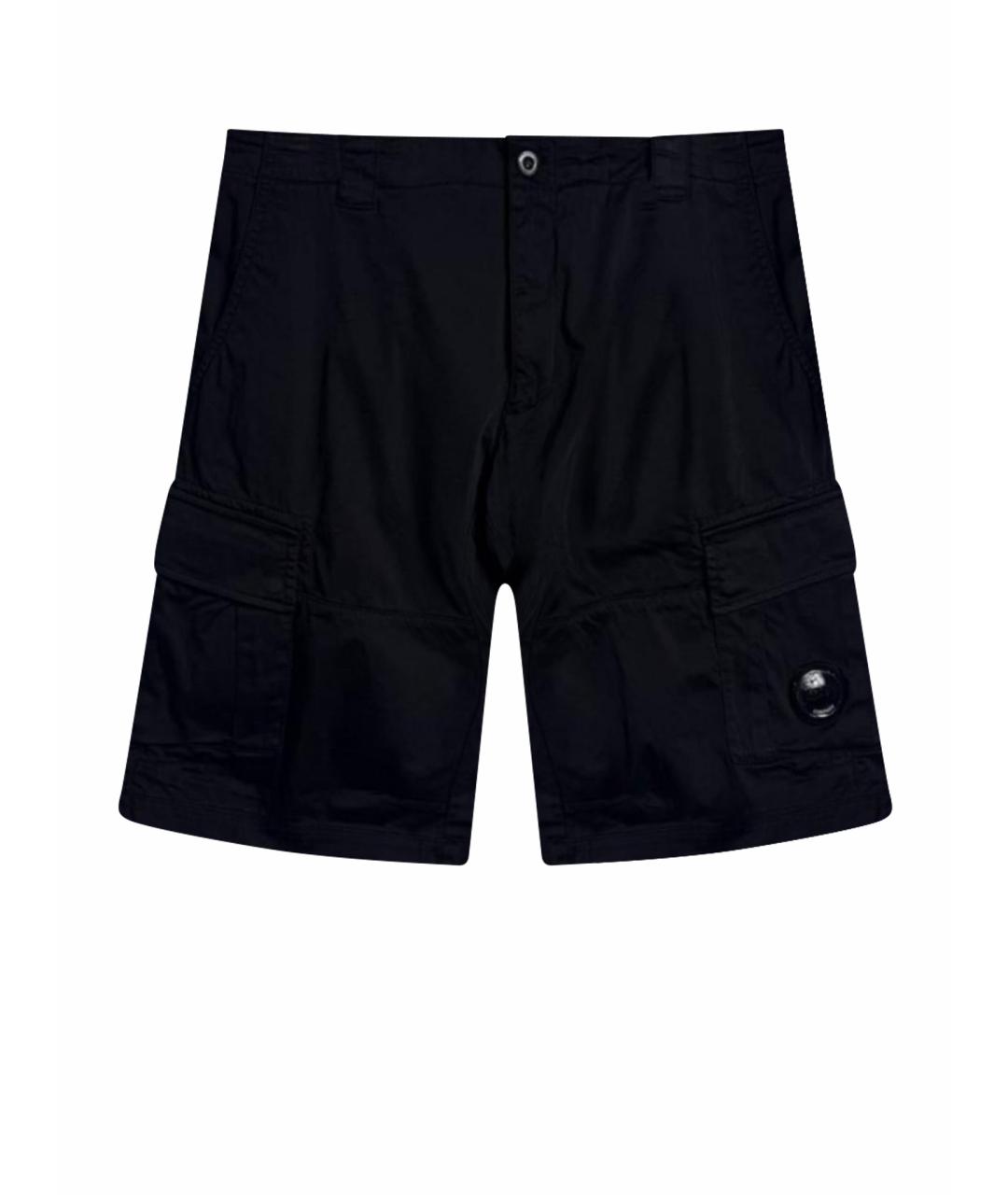 CP COMPANY Черные хлопковые шорты, фото 1