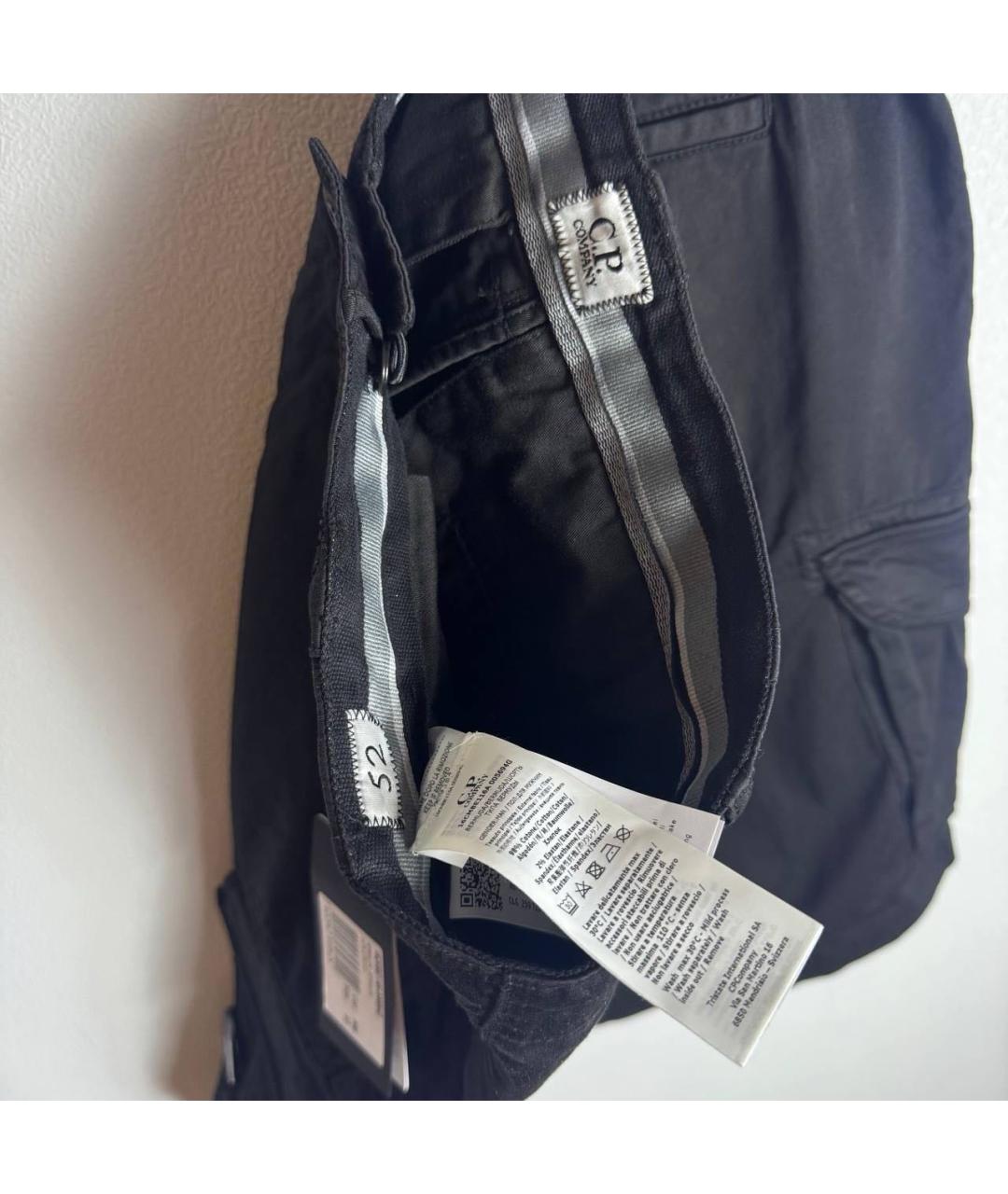 CP COMPANY Черные хлопковые шорты, фото 4
