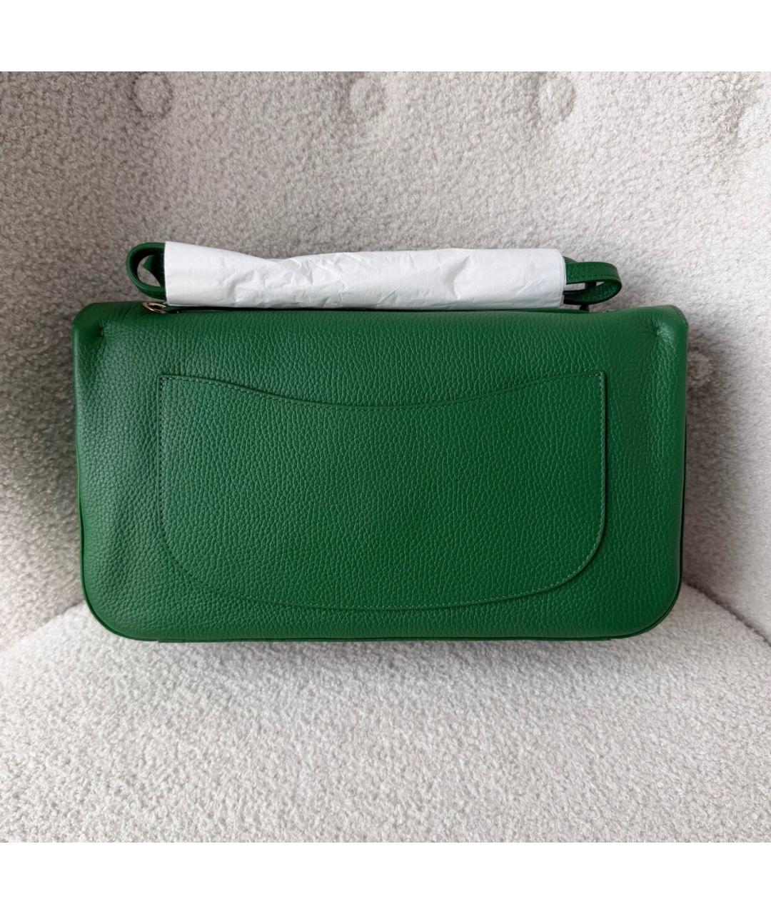 CHANEL Зеленая кожаная сумка через плечо, фото 3