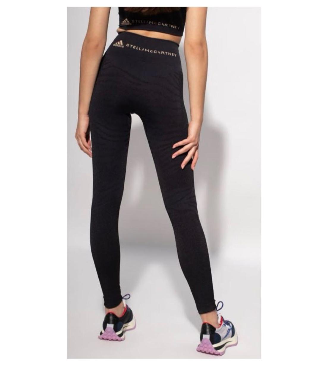 ADIDAS BY STELLA MCCARTNEY Черные синтетические леггинсы и велосипедки, фото 3