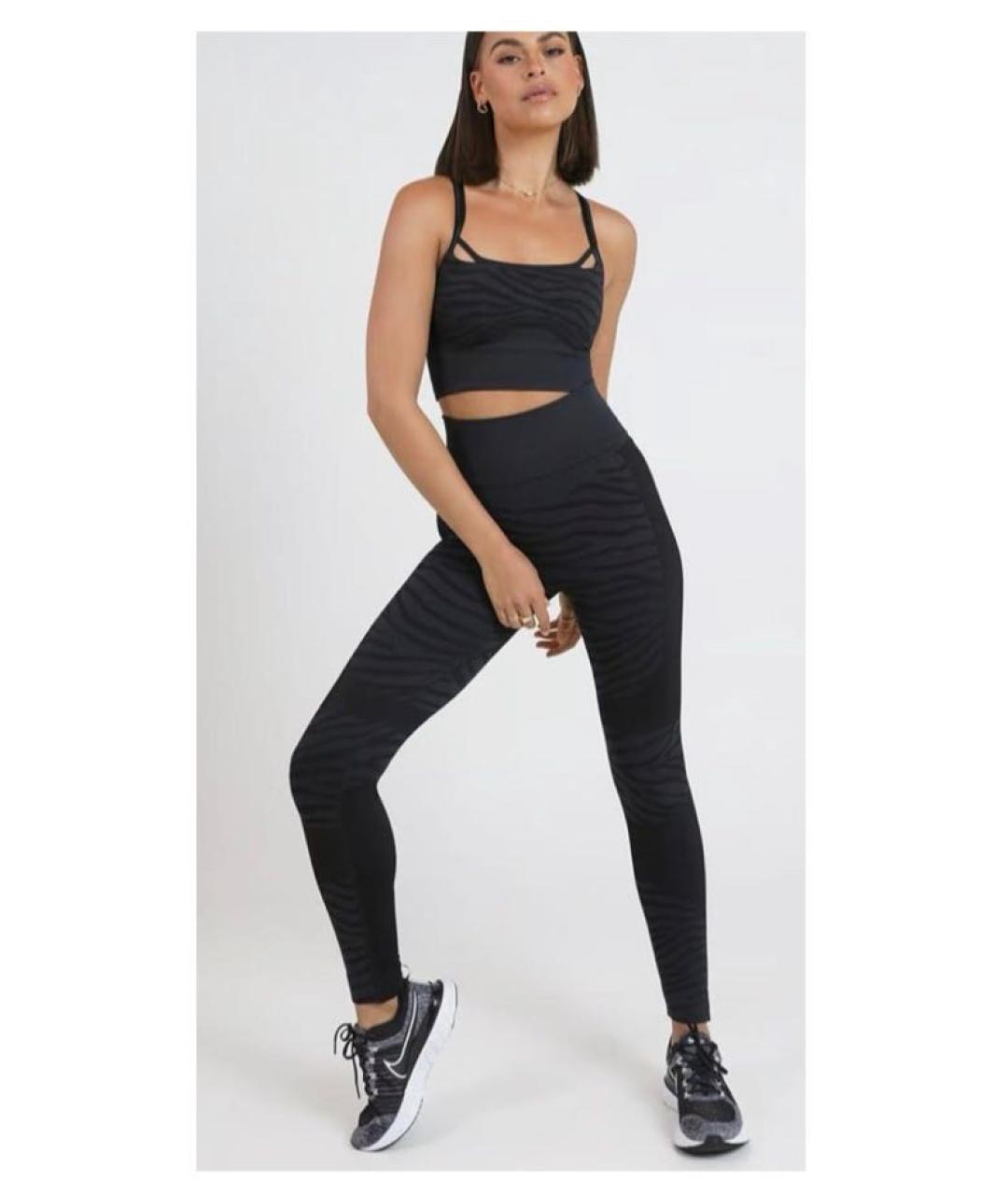 ADIDAS BY STELLA MCCARTNEY Черные синтетические леггинсы и велосипедки, фото 4