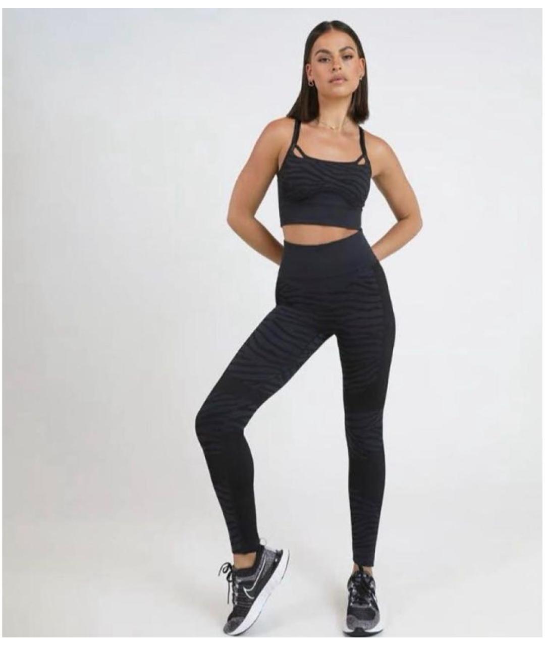 ADIDAS BY STELLA MCCARTNEY Черные синтетические леггинсы и велосипедки, фото 2
