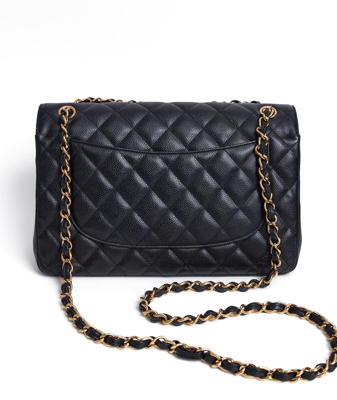 CHANEL Черная кожаная сумка через плечо, фото 4