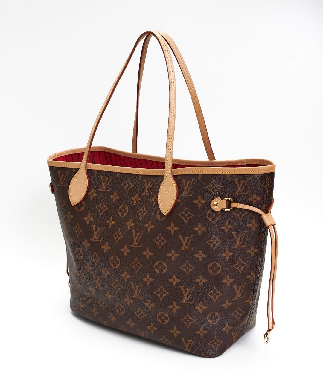 LOUIS VUITTON Коричневая сумка тоут из канвы, фото 2