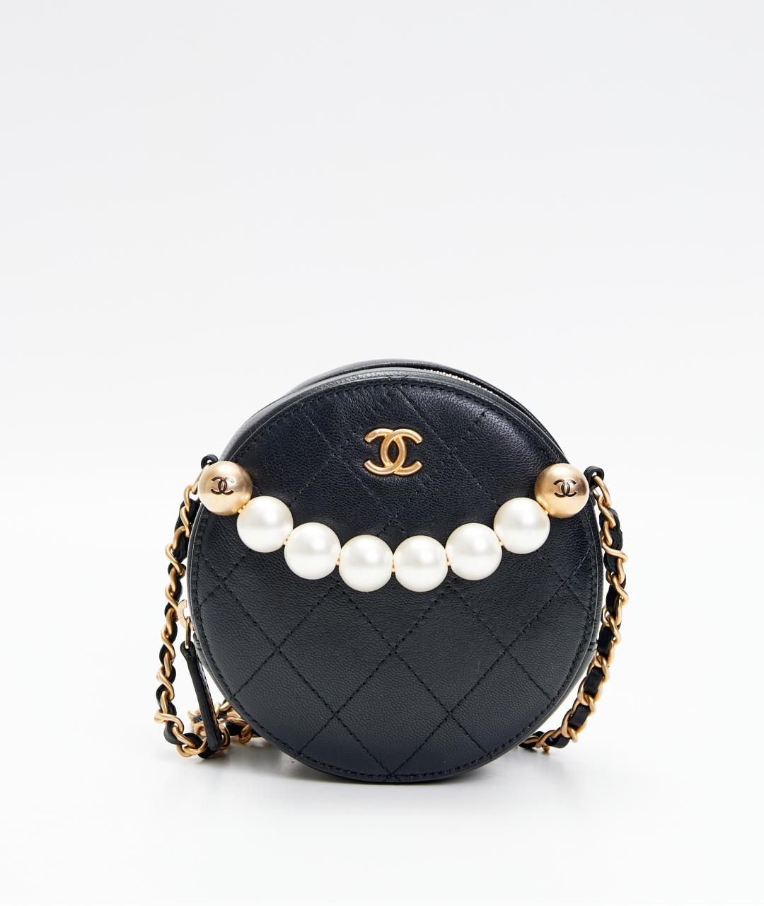 CHANEL Черная кожаная сумка с короткими ручками, фото 6