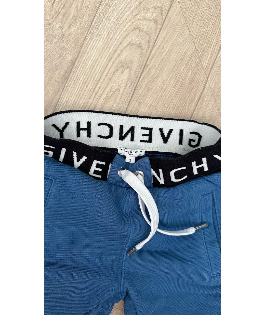 GIVENCHY Синие хлопковые детские шорты, фото 3