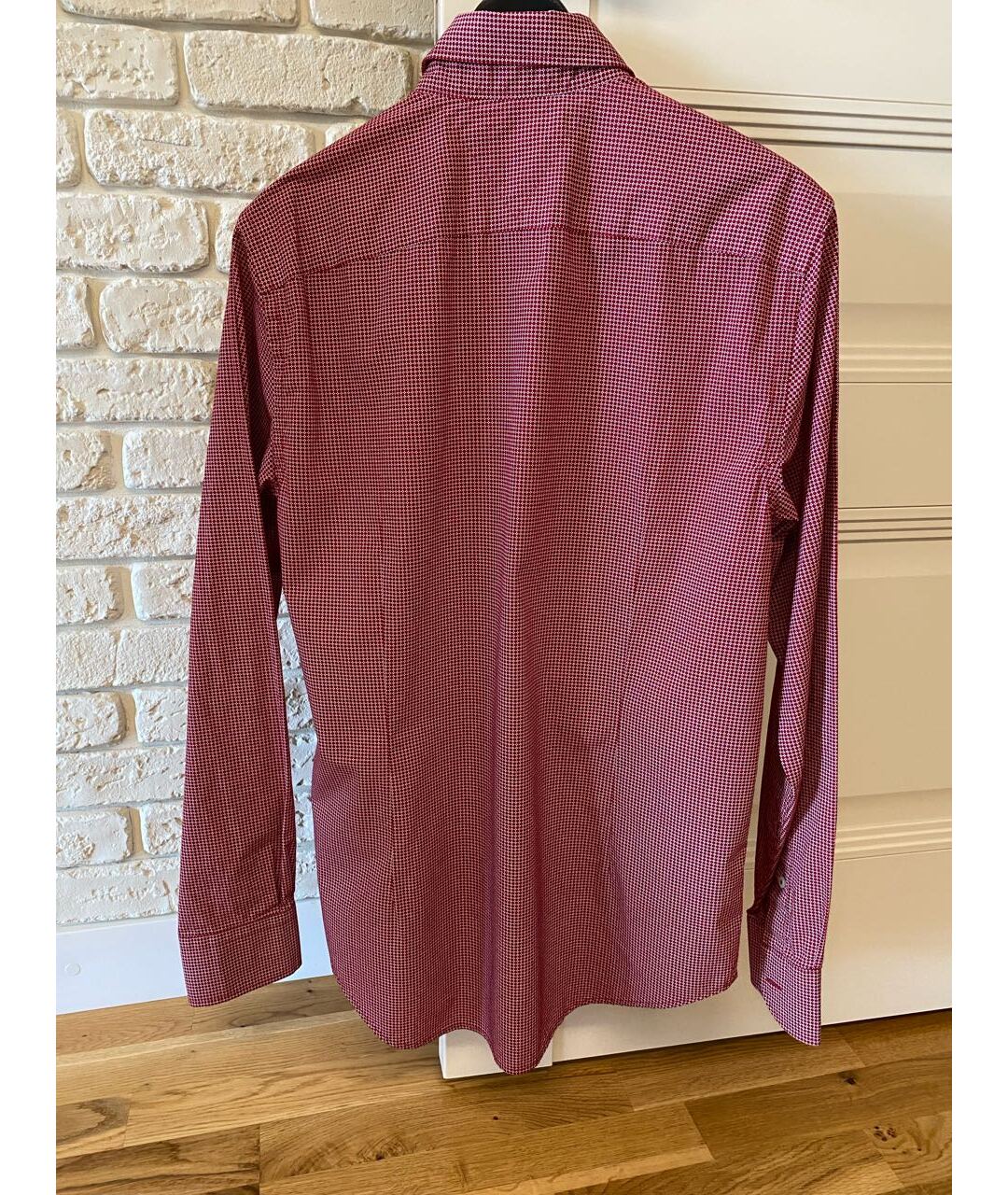 HILFIGER COLLECTION Бордовая хлопковая кэжуал рубашка, фото 2