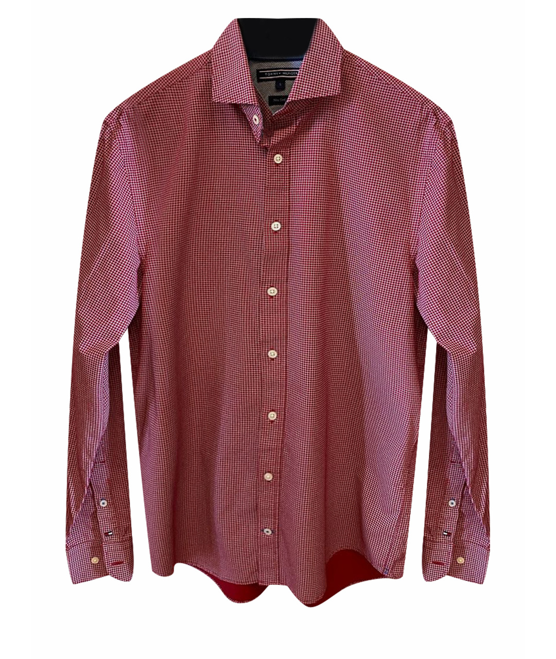 HILFIGER COLLECTION Бордовая хлопковая кэжуал рубашка, фото 1