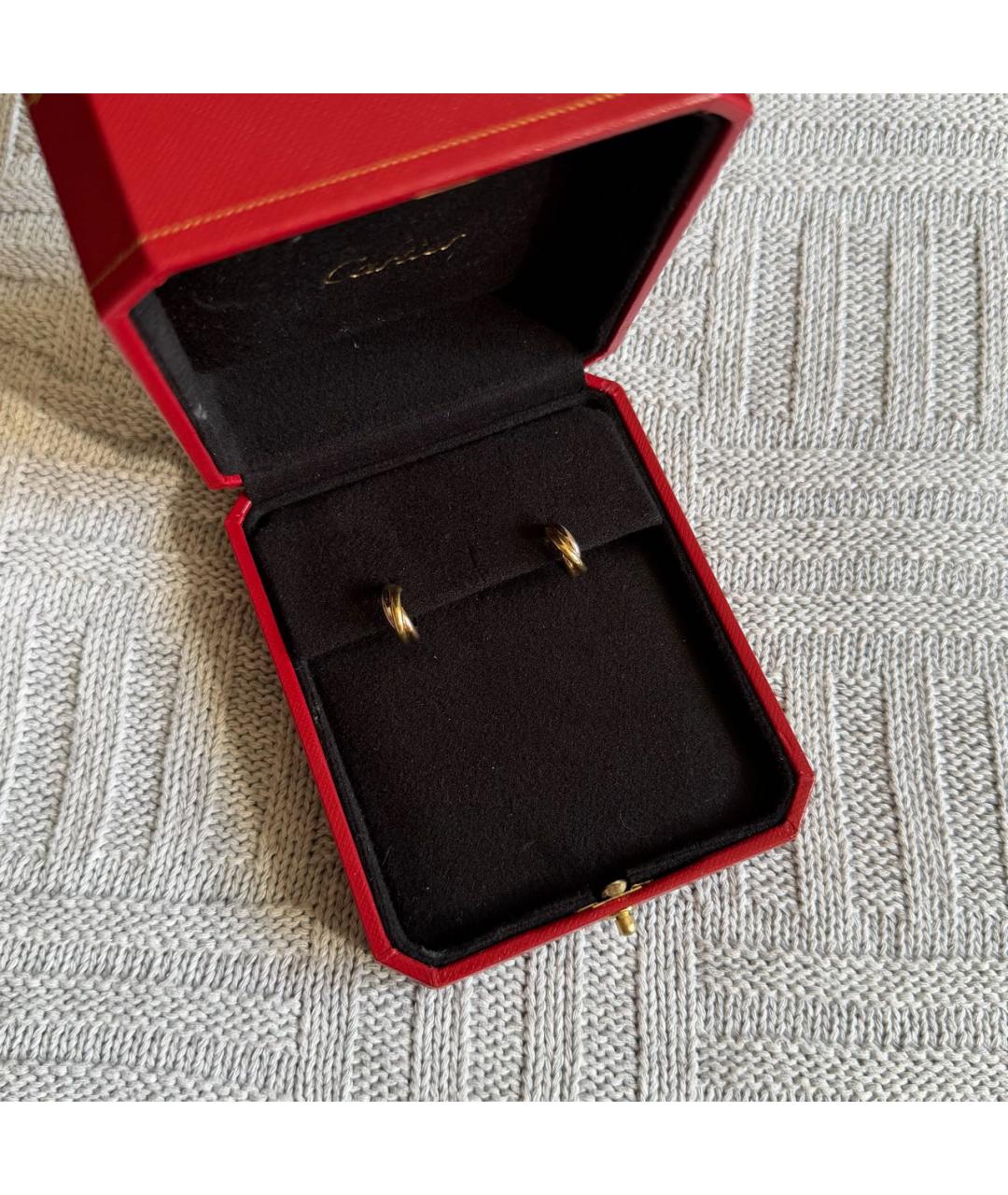 CARTIER Золотые серьги из желтого золота, фото 2