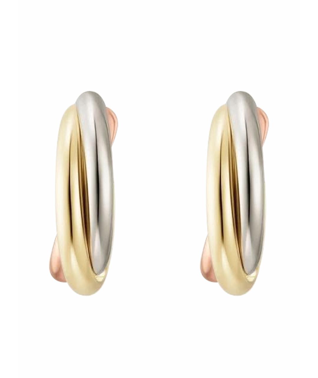 CARTIER Золотые серьги из желтого золота, фото 1