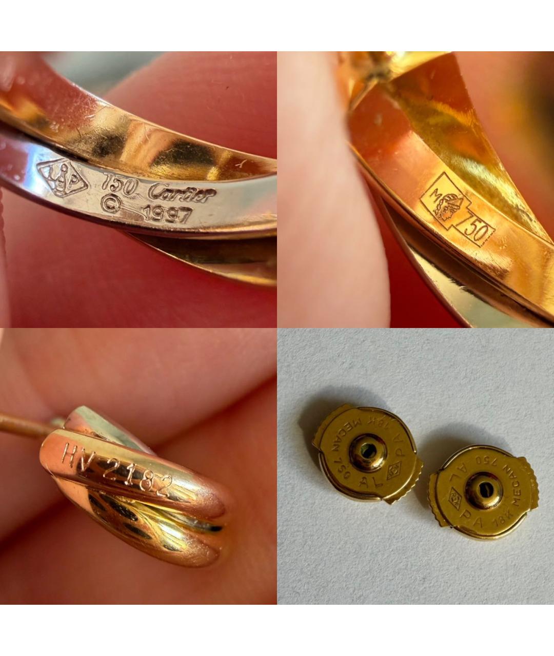 CARTIER Золотые серьги из желтого золота, фото 6