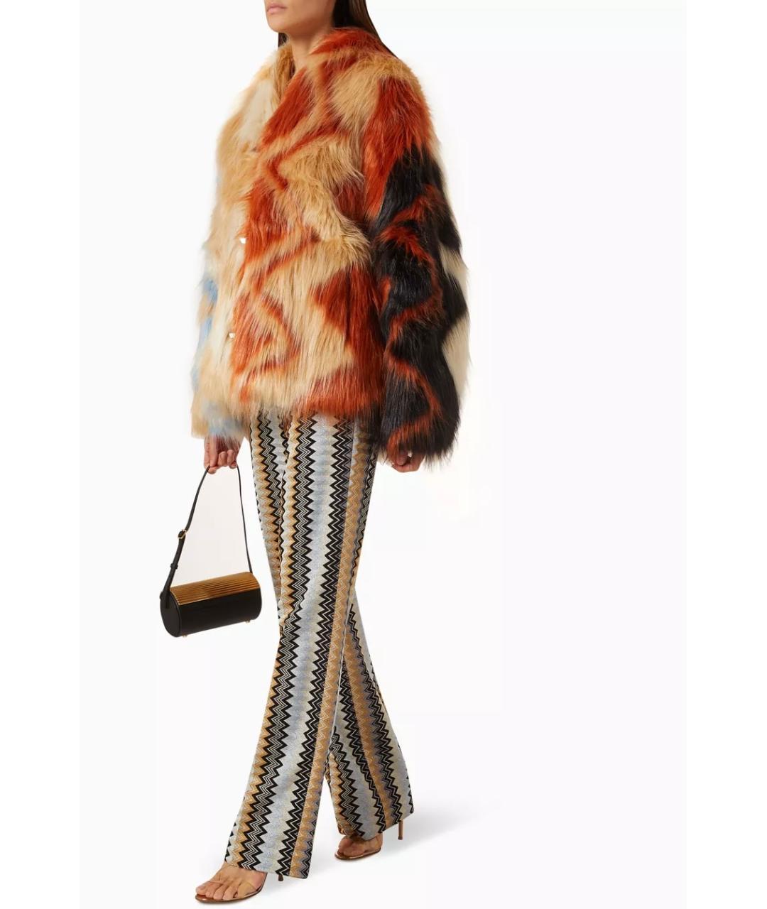 MISSONI Коричневые вискозные прямые брюки, фото 2