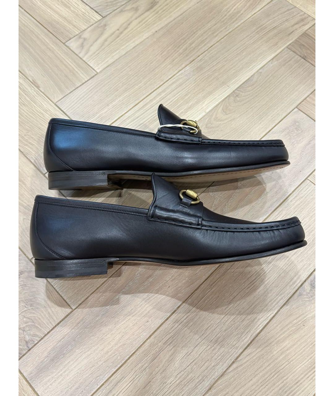 GUCCI Коричневые кожаные лоферы, фото 5