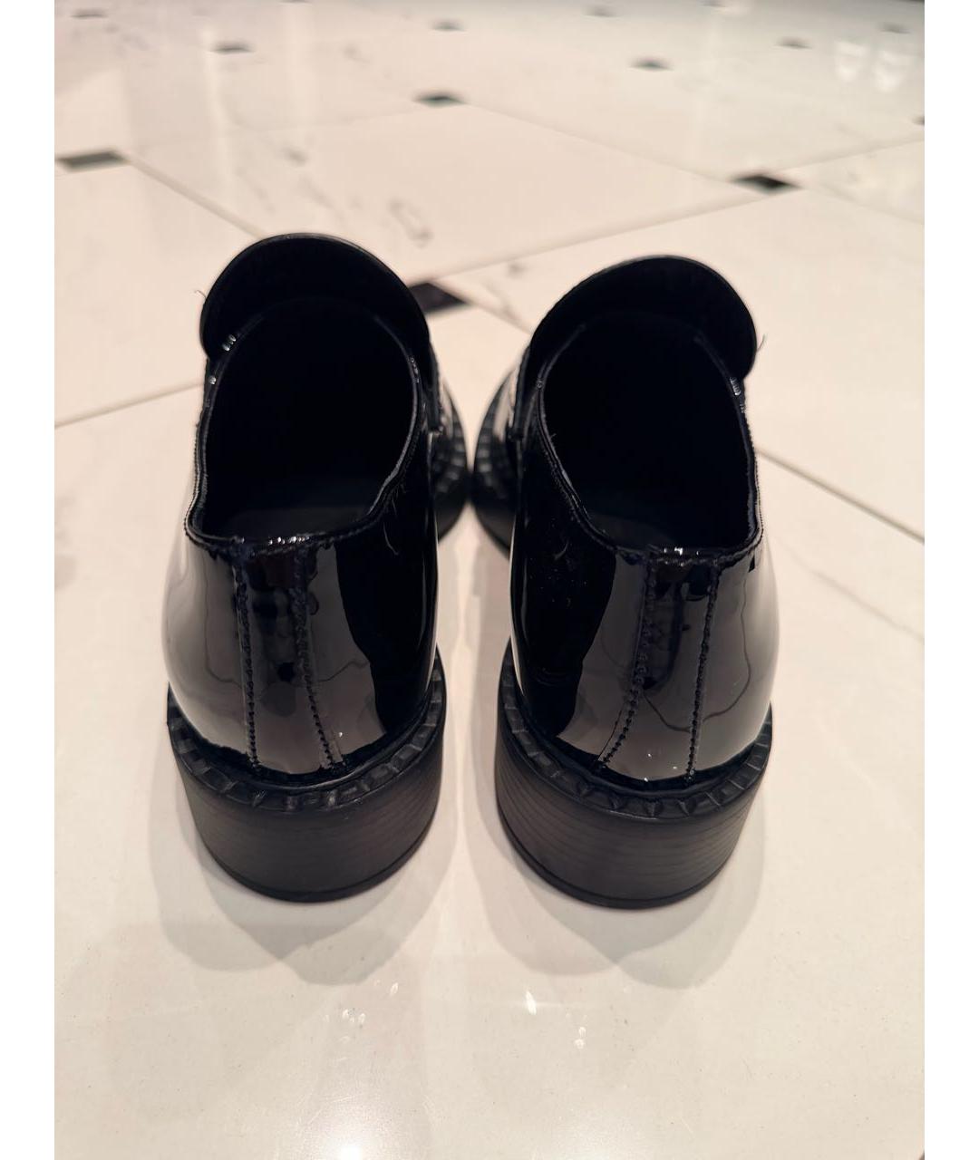 PRADA Черные лоферы из лакированной кожи, фото 2