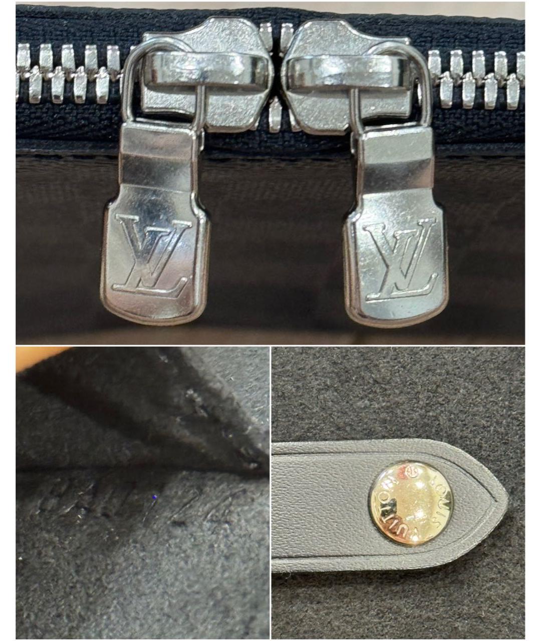 LOUIS VUITTON Черная барсетка, фото 8
