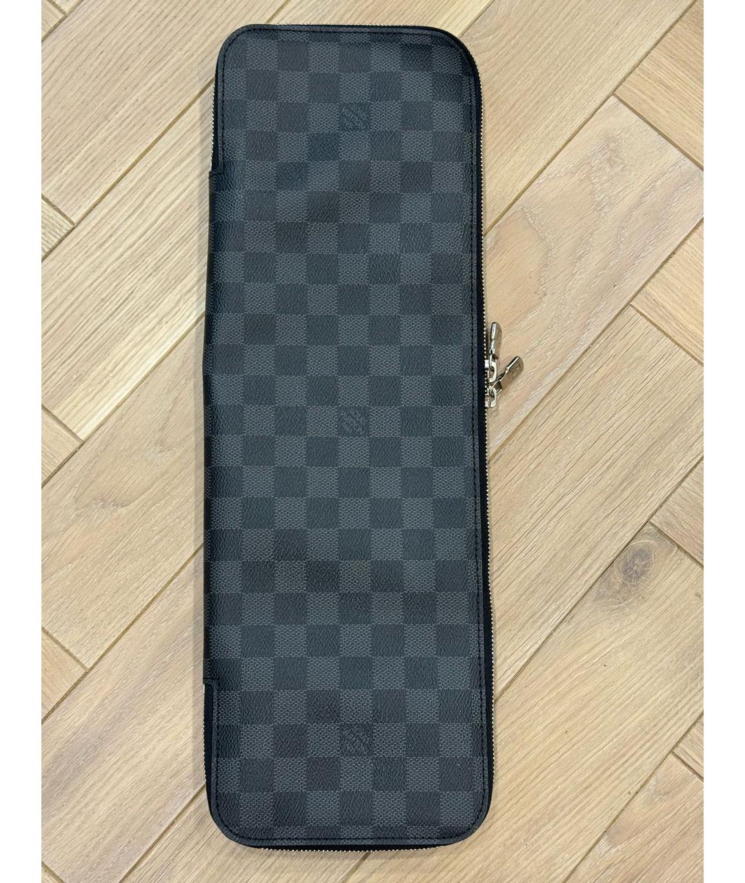 LOUIS VUITTON Черная барсетка, фото 2