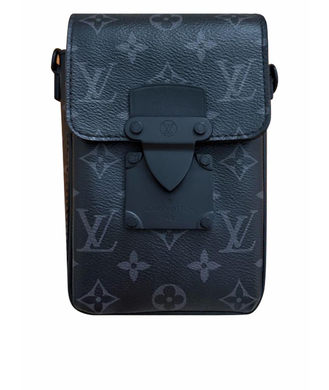 LOUIS VUITTON Черная сумка на плечо из искусственной кожи, фото 1