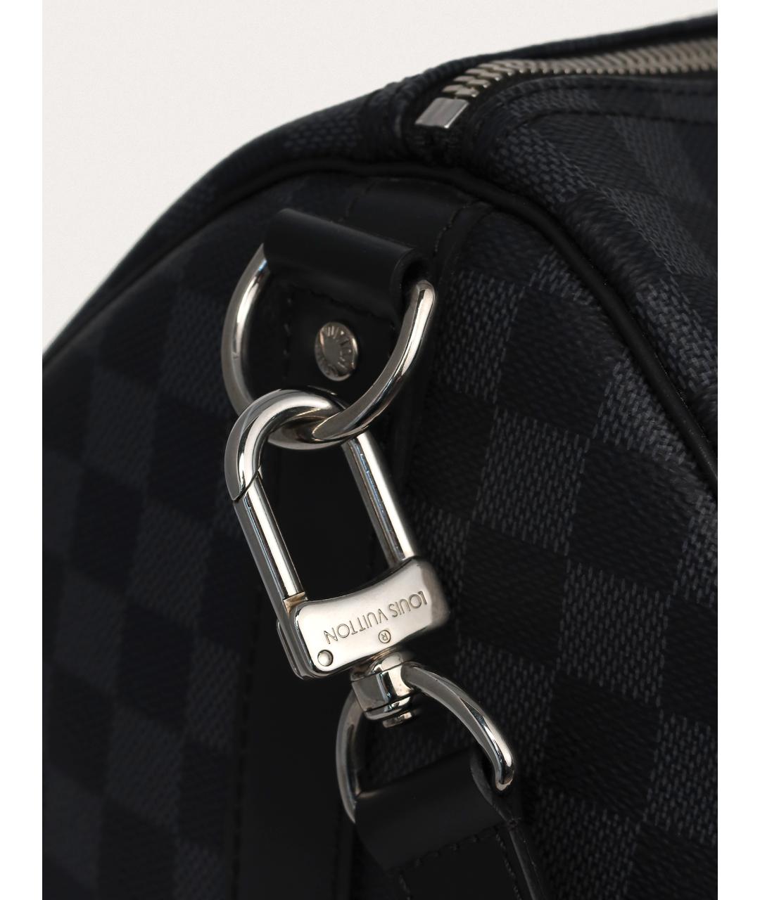 LOUIS VUITTON Черная дорожная/спортивная сумка, фото 6