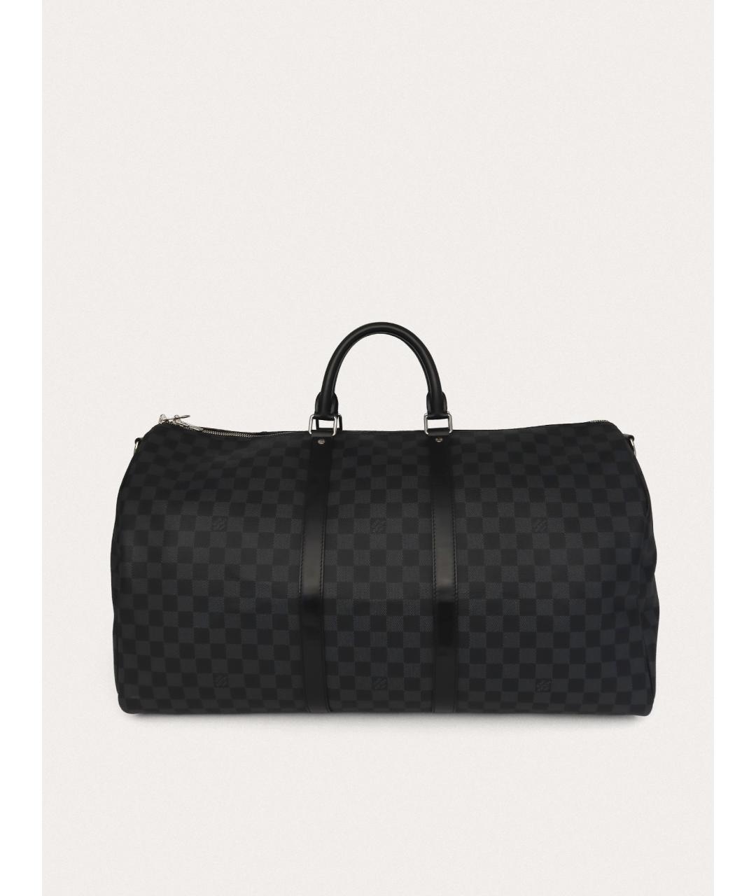 LOUIS VUITTON Черная дорожная/спортивная сумка, фото 9