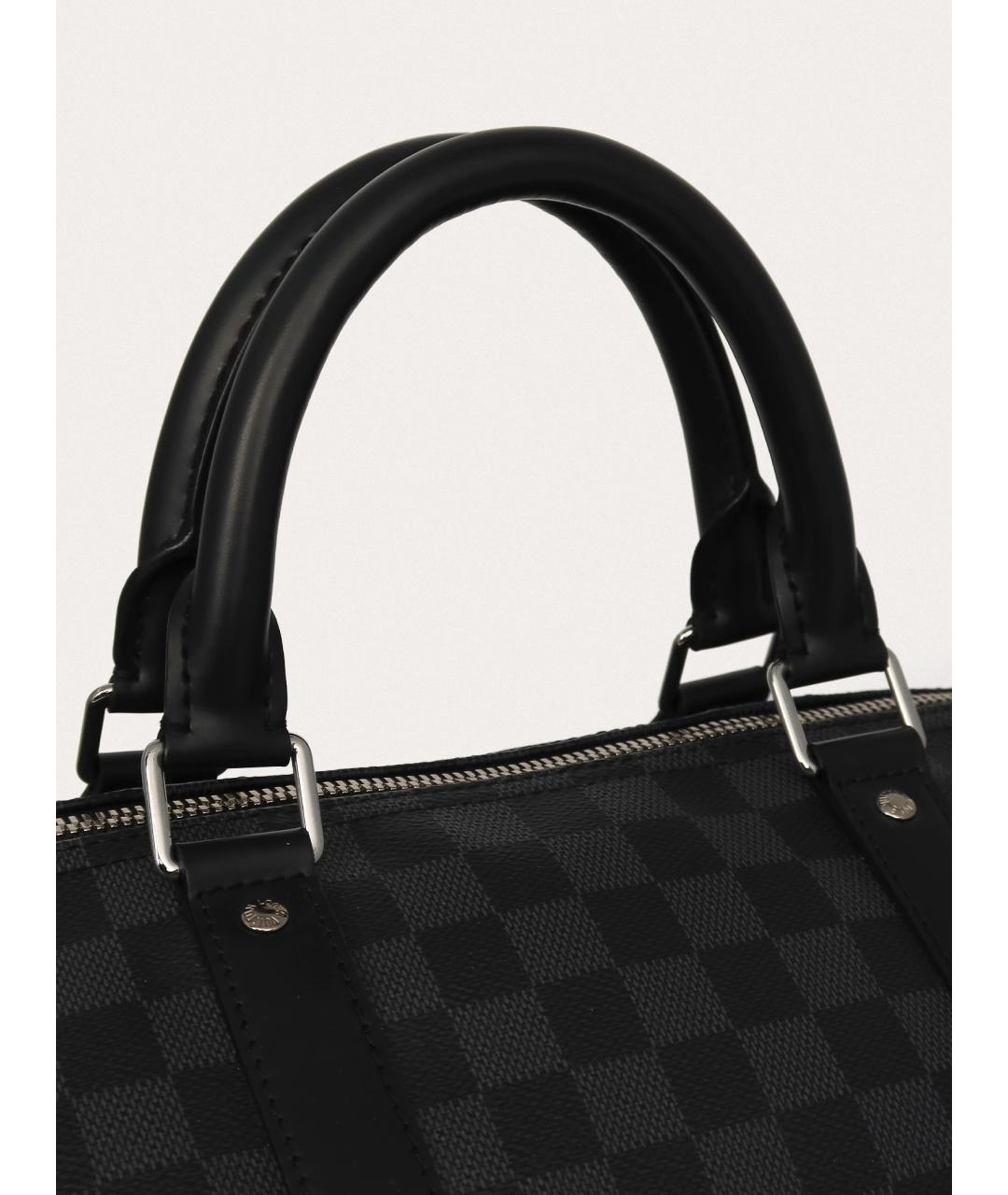 LOUIS VUITTON Черная дорожная/спортивная сумка, фото 5