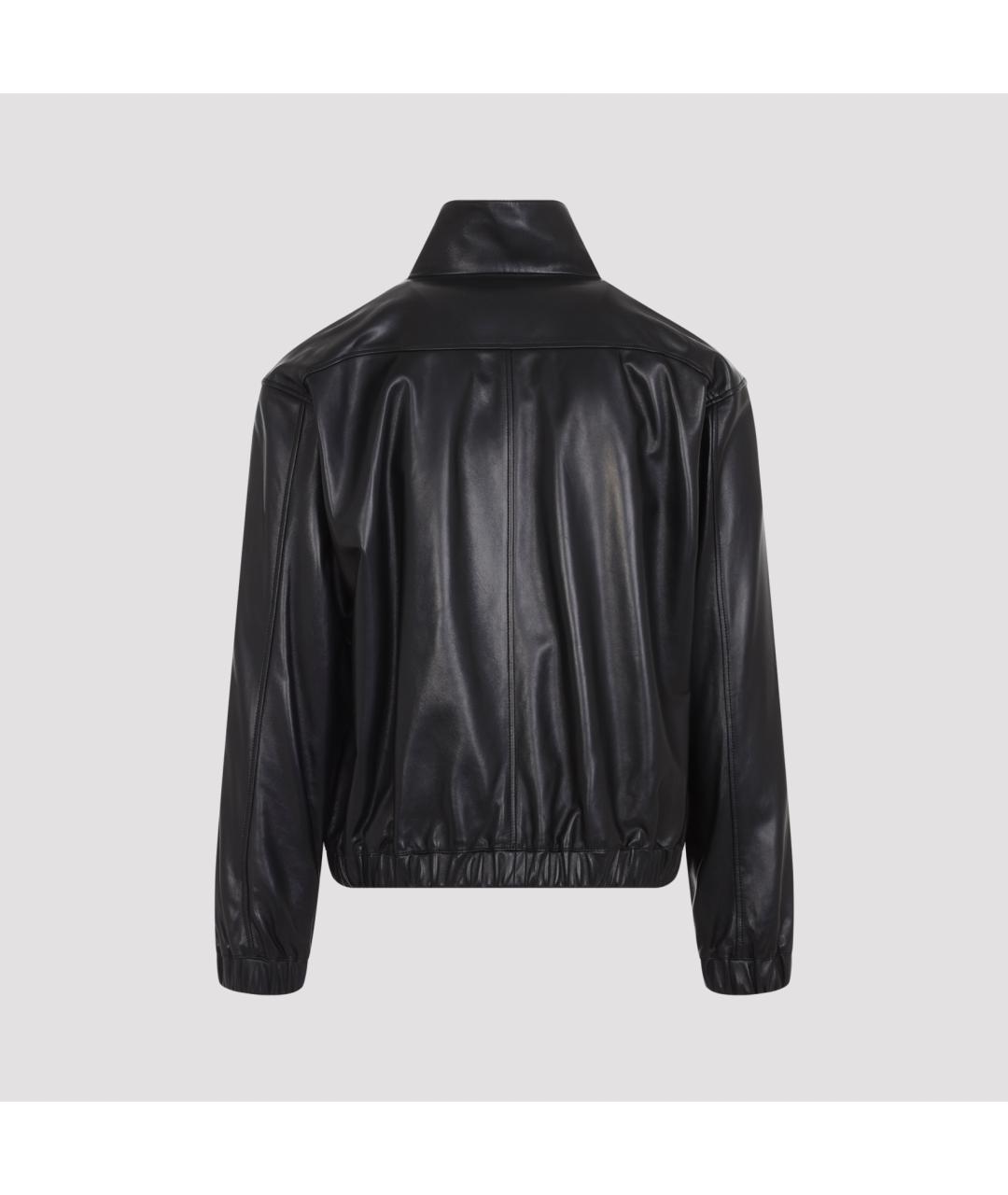 SAINT LAURENT Черная кожаная куртка, фото 3