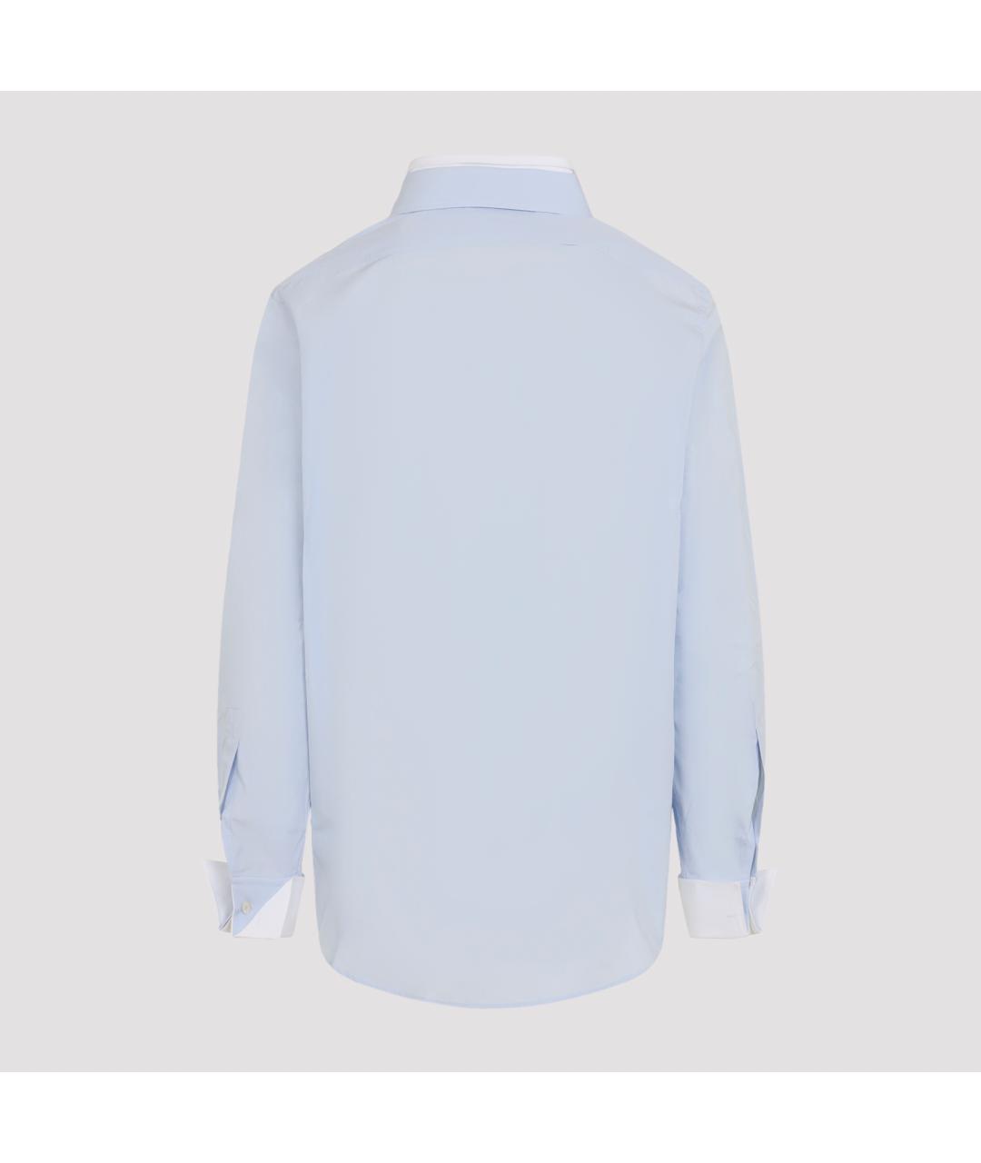 ACNE STUDIOS Голубая хлопковая кэжуал рубашка, фото 3