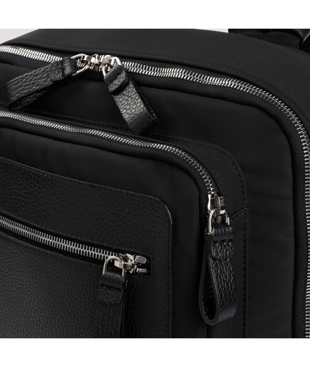 GIORGIO ARMANI Черный синтетический рюкзак, фото 6