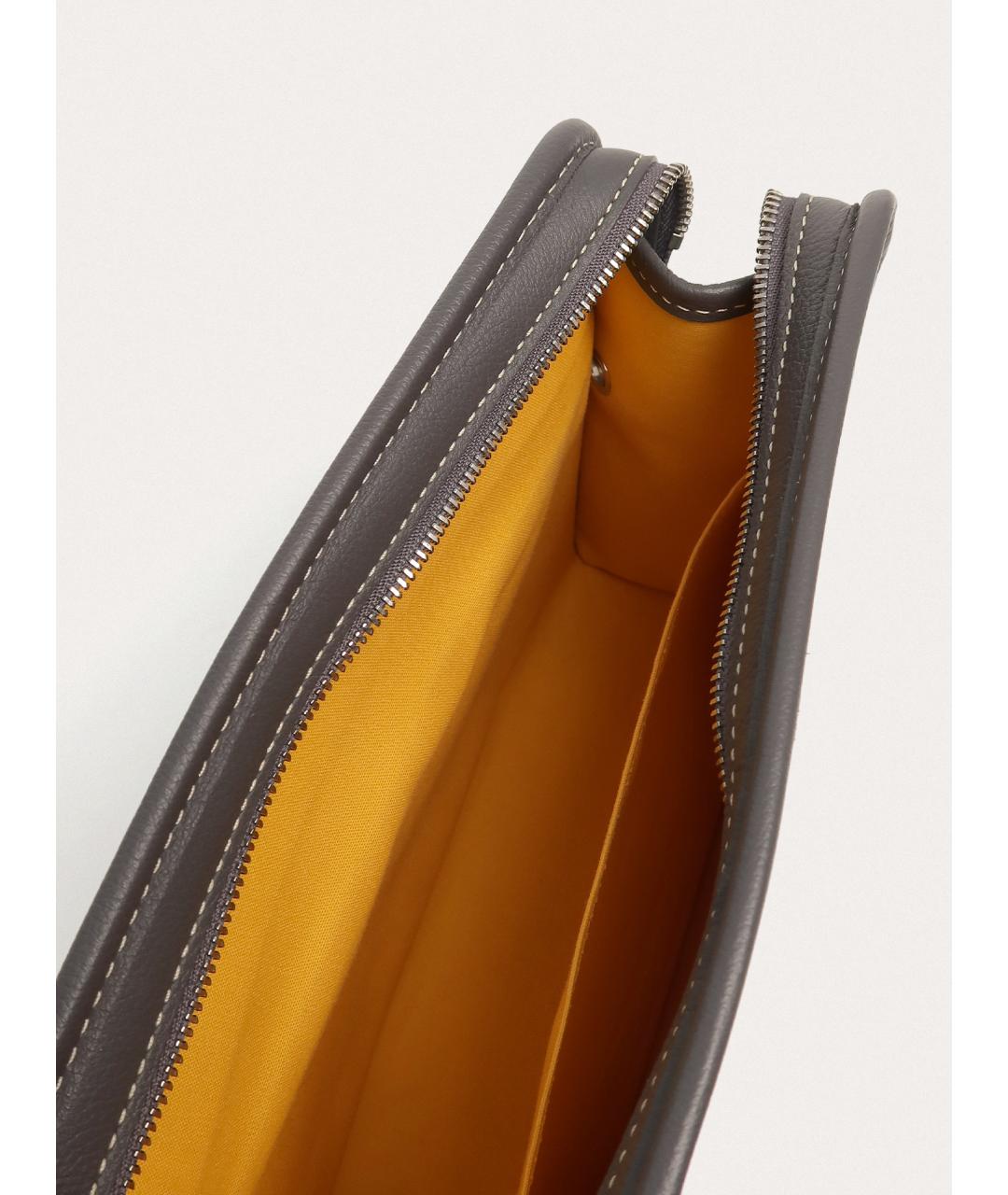 GOYARD Серая барсетка, фото 6