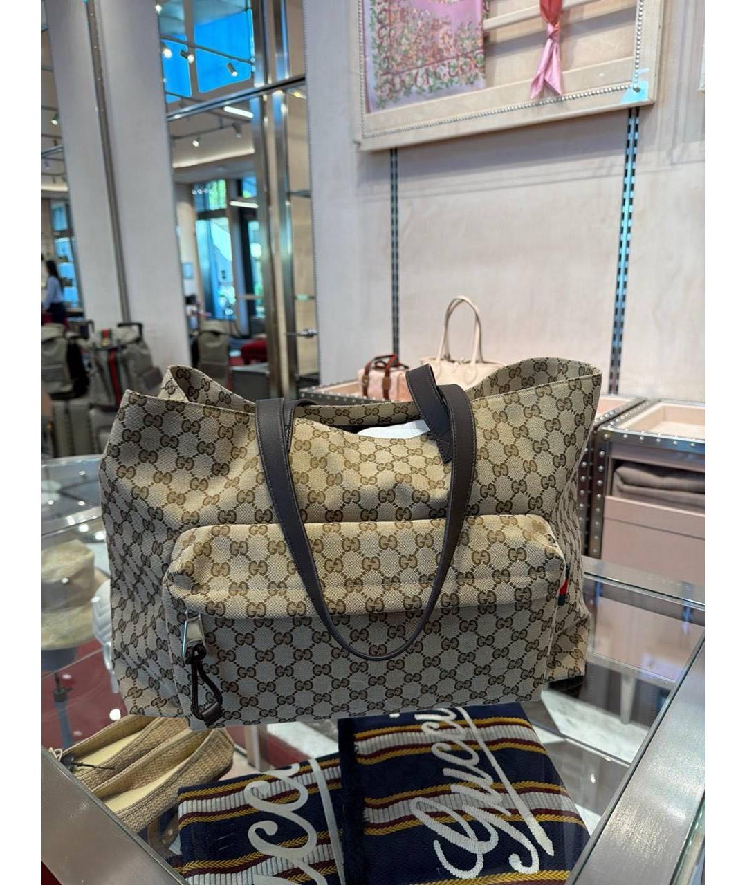 GUCCI Коричневая сумка тоут, фото 4