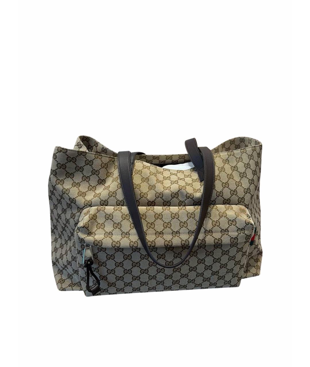 GUCCI Коричневая сумка тоут, фото 1