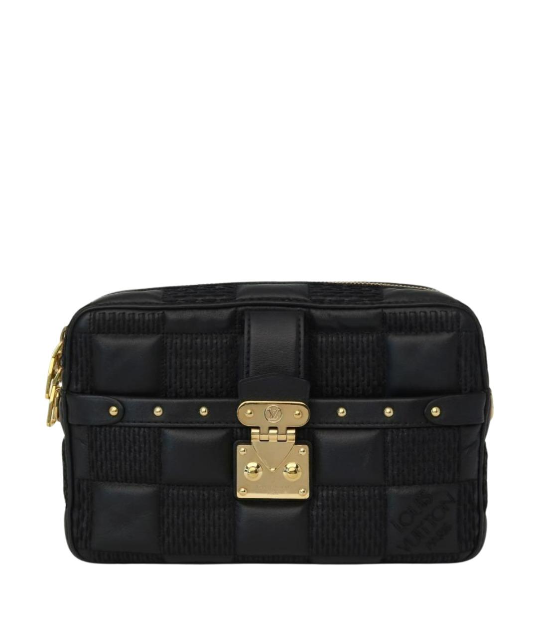 LOUIS VUITTON Черная кожаная сумка через плечо, фото 1