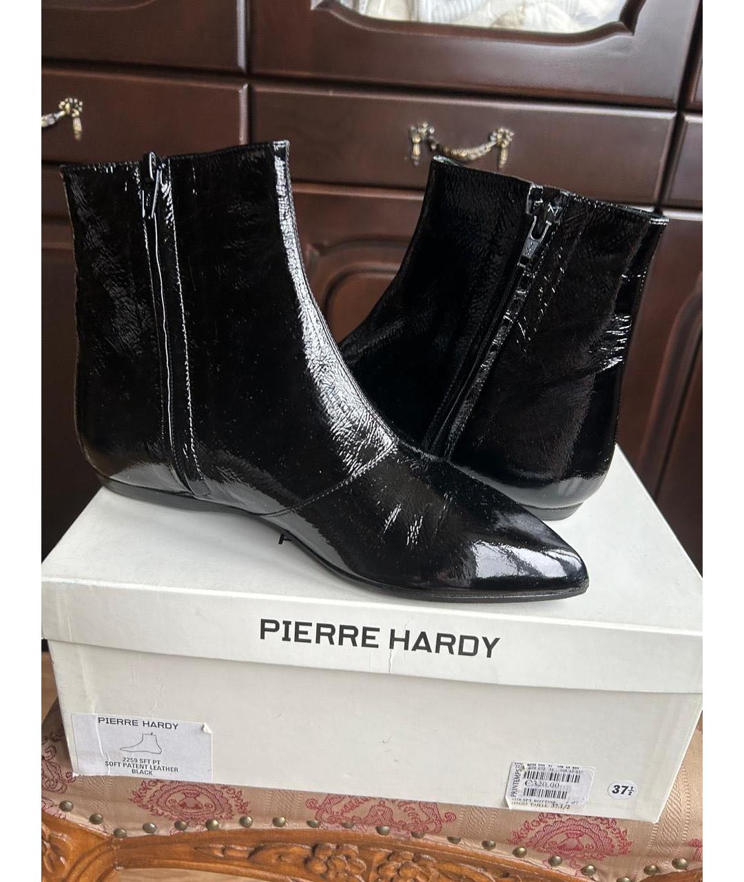 PIERRE HARDY Черные ботильоны из лакированной кожи, фото 2
