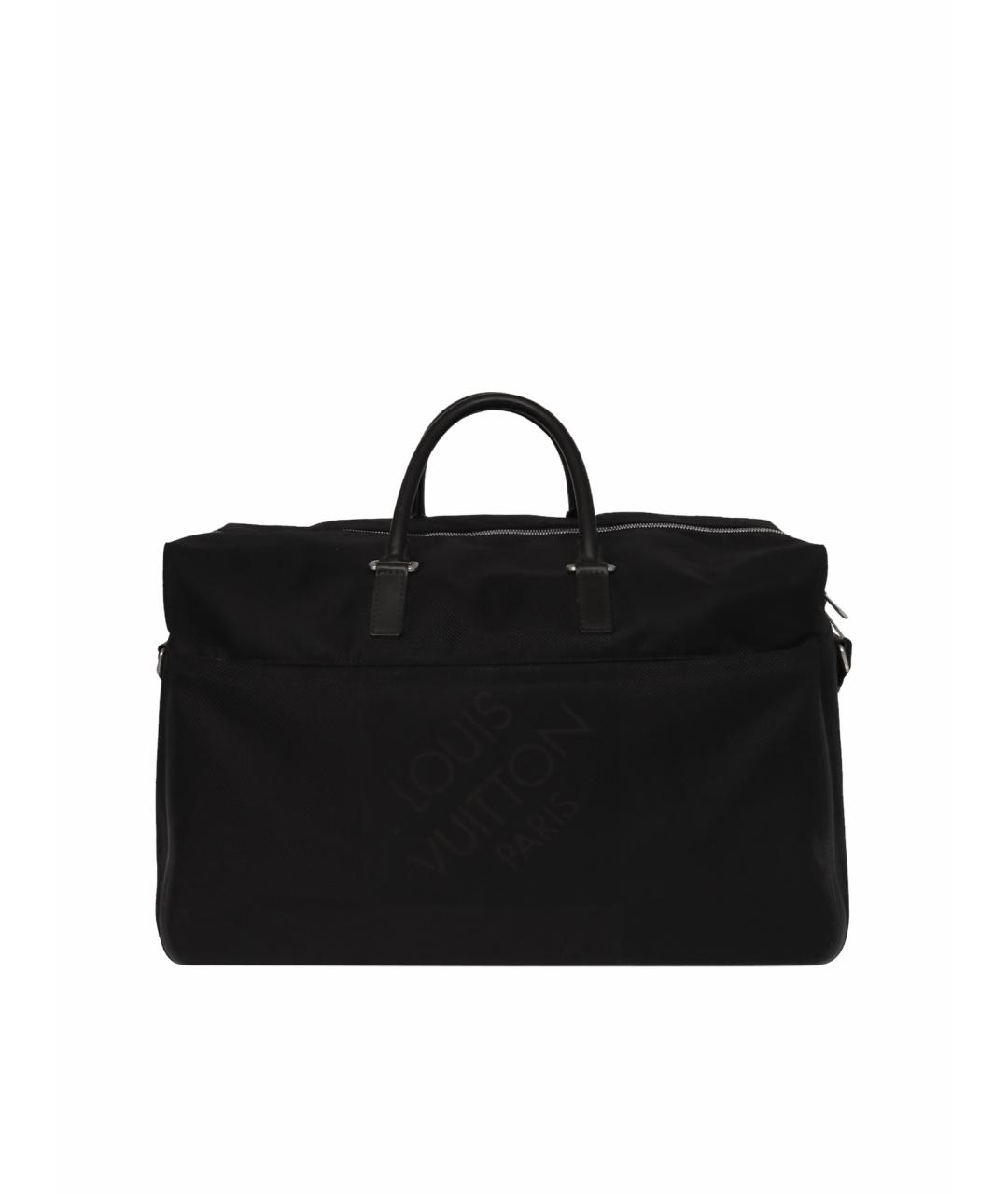 LOUIS VUITTON Черная тканевая дорожная/спортивная сумка, фото 1