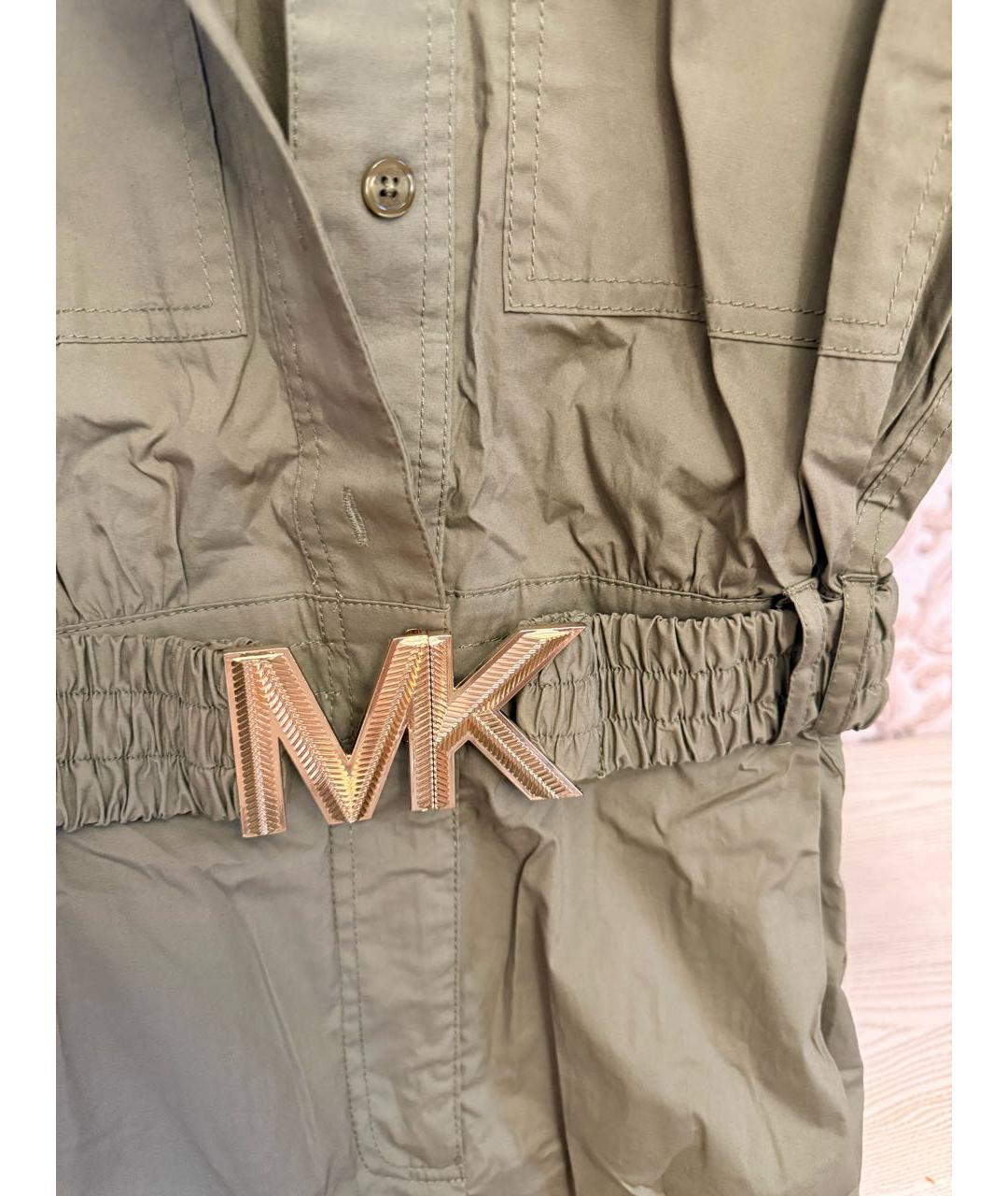 MICHAEL KORS Хаки хлопковый комбинезон, фото 3