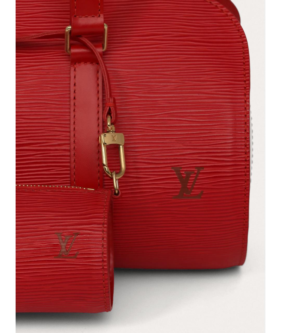 LOUIS VUITTON Розовая кожаная сумка с короткими ручками, фото 6