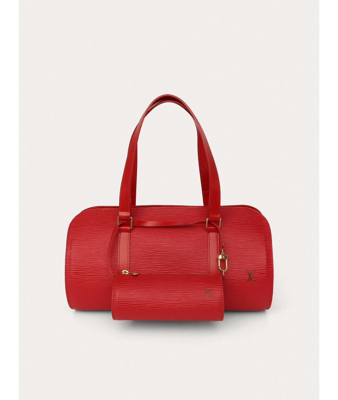 LOUIS VUITTON Розовая кожаная сумка с короткими ручками, фото 9