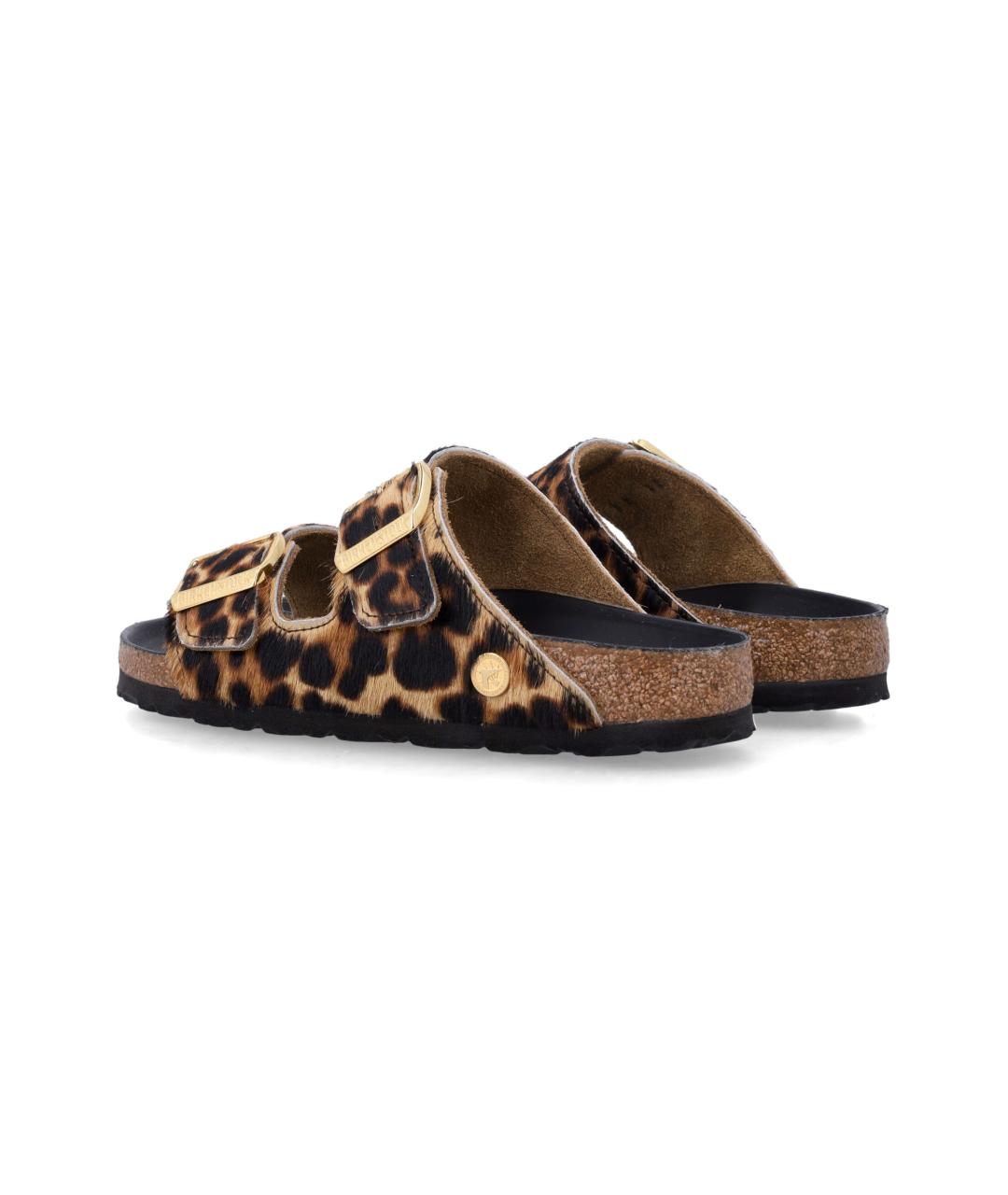 BIRKENSTOCK Коричневые кожаные сандалии, фото 3