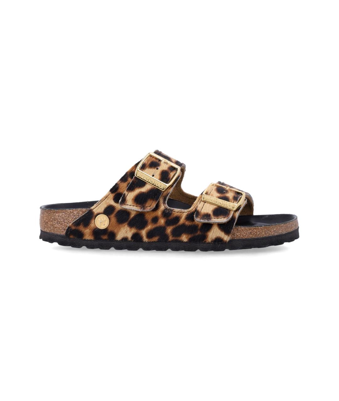 BIRKENSTOCK Коричневые кожаные сандалии, фото 1
