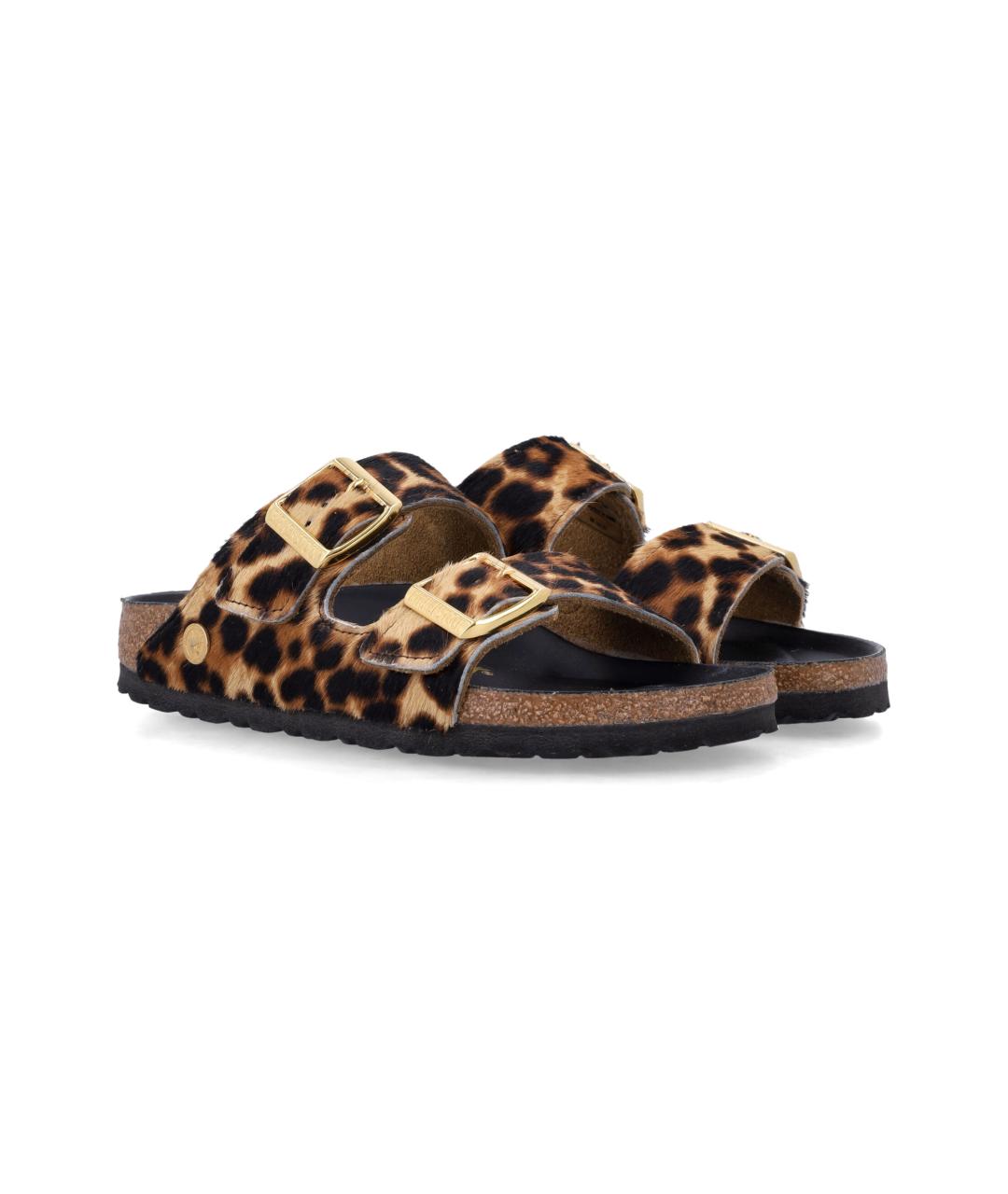 BIRKENSTOCK Коричневые кожаные сандалии, фото 2