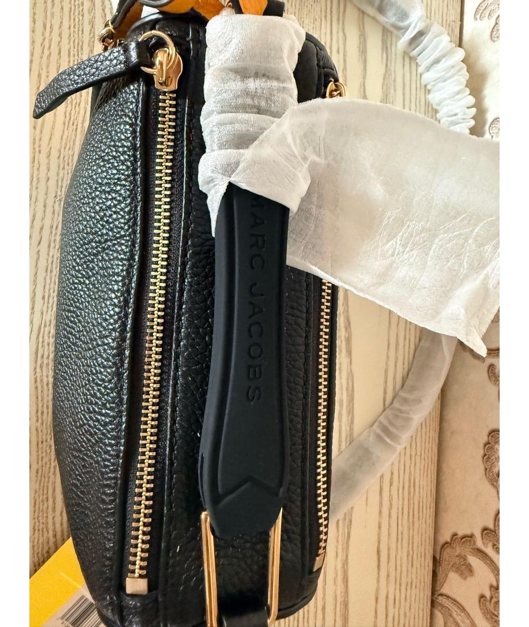 MARC JACOBS Черная кожаная сумка через плечо, фото 3